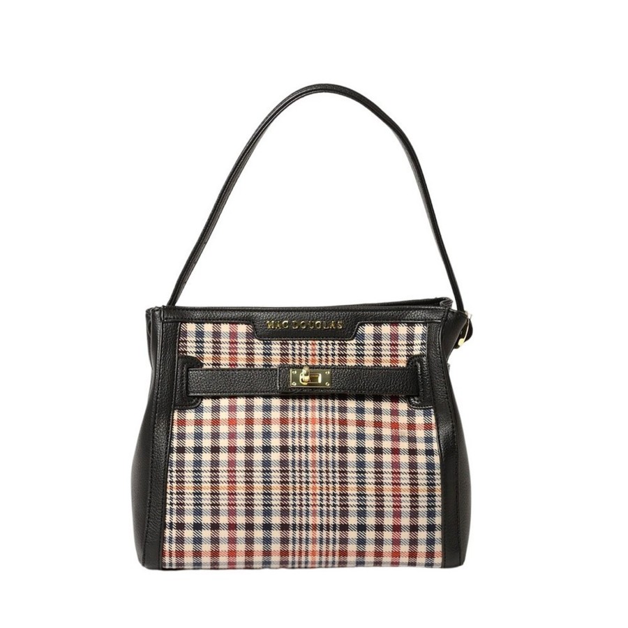 Femme Mac Douglas Sacs Portes Epaule | Payton Fantasia Petit Sac Porte Epaule A Motif Ecossais