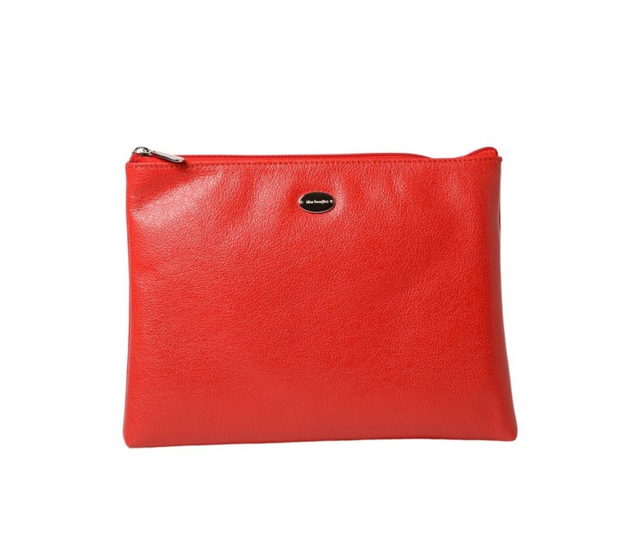 Femme Mac Douglas Pochettes | Limace Buni Grande Pochette Plate Cuir