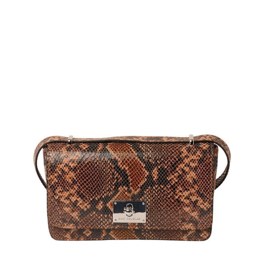 Femme Mac Douglas Sacs Bandouliere | Amiral Cienna Sac Bandouliere Cuir Motif Python