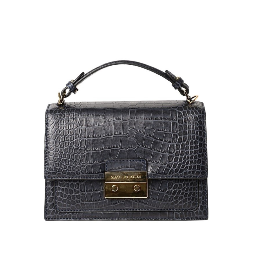 Femme Mac Douglas Sacs Cartable | Joyau Romy Petit Sac Cartable Cuir Grain Croco