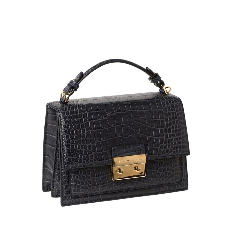 Femme Mac Douglas Sacs Cartable | Joyau Romy Petit Sac Cartable Cuir Grain Croco