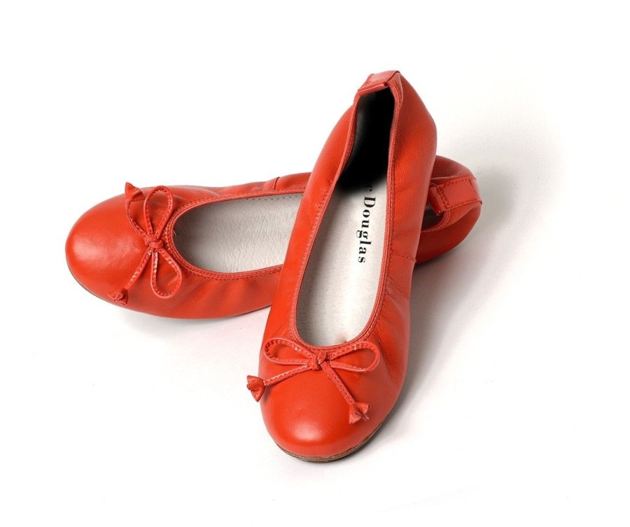 Femme Mac Douglas Ballerines | Ballerines Eliane Cuir D'Agneau Orange