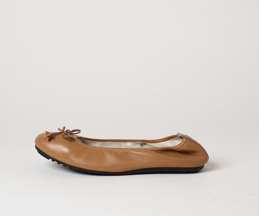 Femme Mac Douglas Ballerines | Ballerines Eliane Cuir D'Agneau Noix