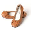 Femme Mac Douglas Ballerines | Ballerines Eliane Cuir De Buffle Chatain