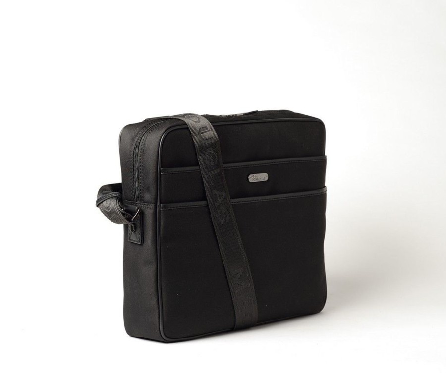 Homme Mac Douglas Sacs Bandouliere | Ebalta Tom Sacs Bandouliere Souple Cuir Noir