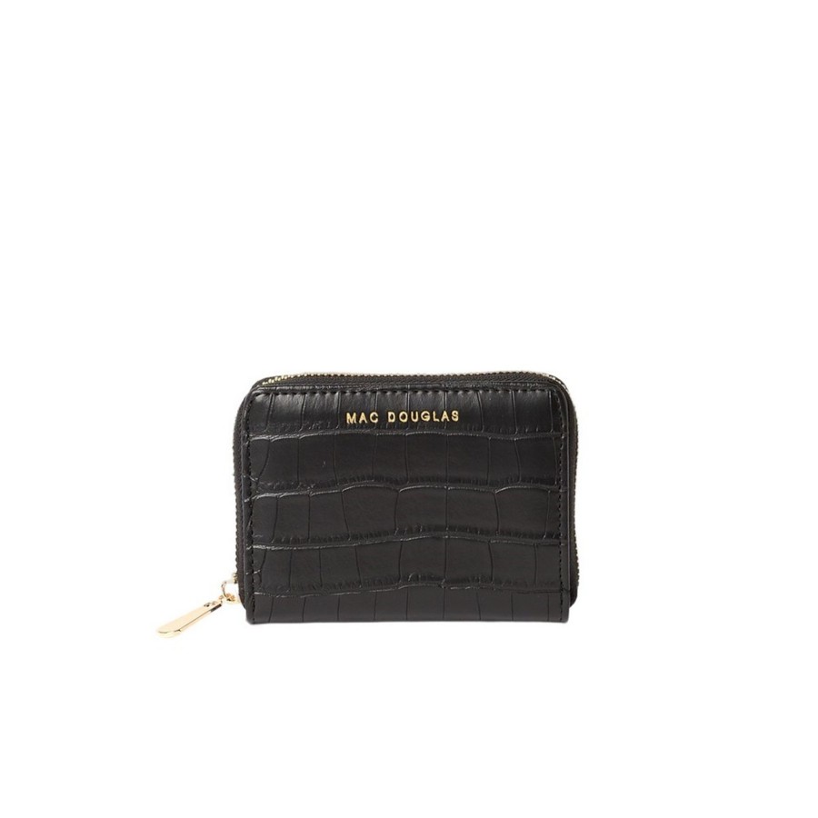 Femme Mac Douglas Porte-Monnaie | Cutter Meryl Porte-Monnaie Zippe Aspect Croco