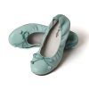 Femme Mac Douglas Ballerines | Ballerines Eliane Cuir D'Agneau Vert Amande