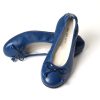 Femme Mac Douglas Ballerines | Ballerines Eliane Cuir D'Agneau Bleu Denim